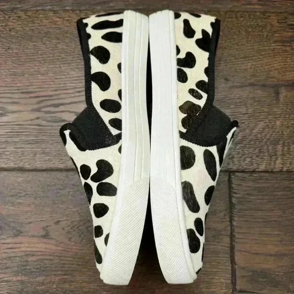 J. Crew Leopard  Print Calf Hair Sneaker - Picture 5 of 9